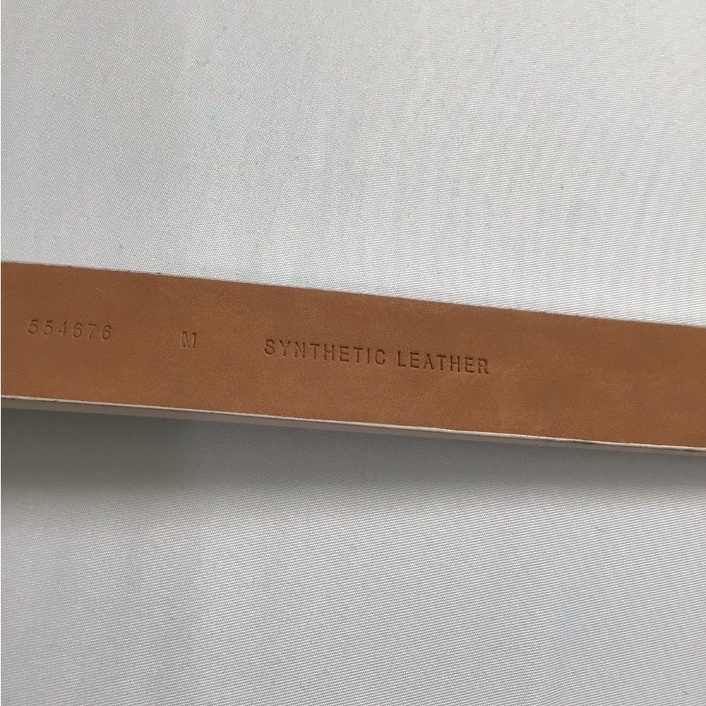MICHAEL Michael Kors White Synthetic Leather Logo Belt - Picture 6 of 7